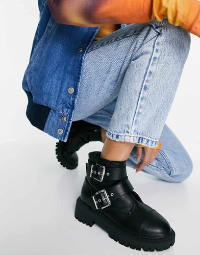 Bottes plates à semelle chunky - London Rebel - Modalova