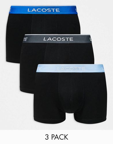 Lot de 3 boxers à coutures contrastantes - Lacoste - Modalova