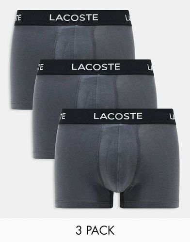 Lacoste - Lot de 3 boxers - Gris - Lacoste - Modalova