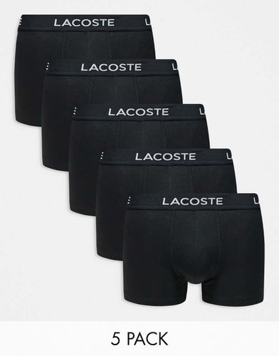 Lacoste - Lot de 5 boxers - Noir - Lacoste - Modalova