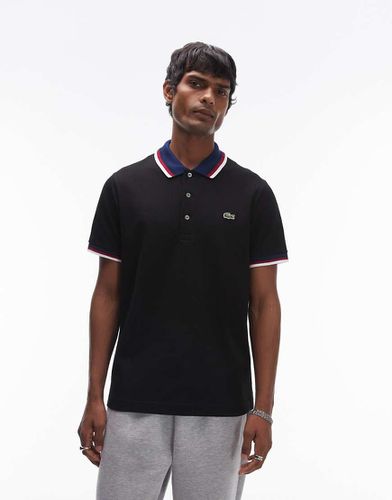 Lacoste - Polo à liserés - Noir - Lacoste - Modalova