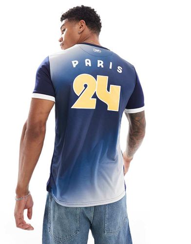 T-shirt à inscription Paris 2024 » - Bleu nuit dégradé - Le Coq Sportif - Modalova