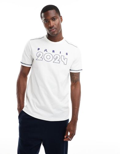 T-shirt à inscription Paris 2024 » - Guimauve - Le Coq Sportif - Modalova