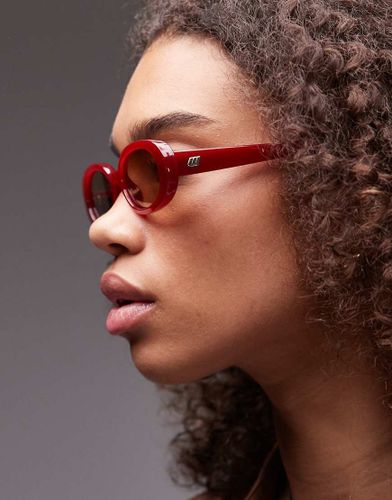 Outta Love - Lunettes de soleil ovales - Bordeaux - Le Specs - Modalova