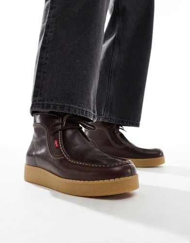 Bottines en cuir à lacets et semelle en gomme - Levi's - Modalova