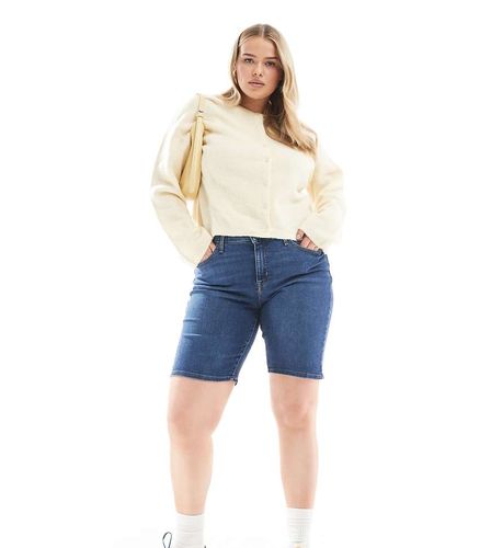 Plus - Ribcage - Short en jean style bermuda  taille haute - moyen - Levi's - Modalova