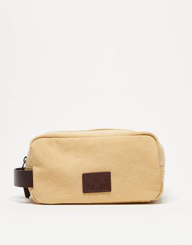 Trousse de toilette en toile avec cusson logo en cuir - Levi's - Modalova