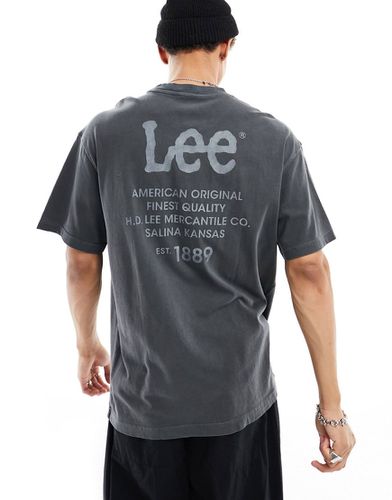 T-shirt ample à logo imprimé au dos - délavé - Lee - Modalova