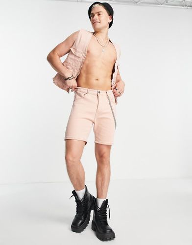 Short en jean - Rose - Liquor N Poker - Modalova
