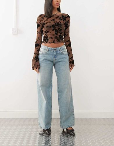 Jean taille basse ultra large - vert dlav - Motel - Modalova