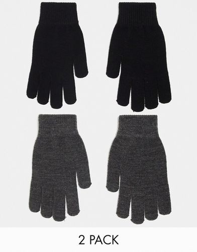 Lot de 2 paires de gants - et gris - Monki - Modalova
