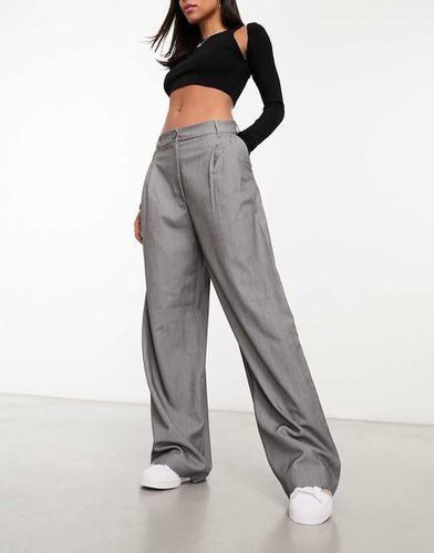 Pantalon large ajusté à taille haute - clair - Monki - Modalova