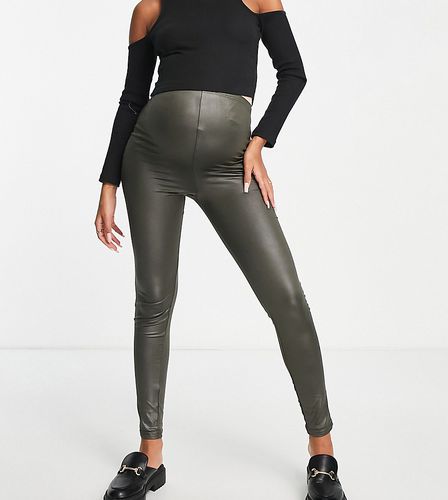 Mamalicious - Legging de grossesse effet enduit - - BLACK - Mama.licious - Modalova