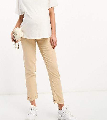 Mamalicious Maternity - Pantalon à cordon de serrage - Beige - Mama.licious - Modalova