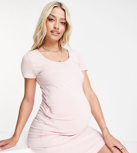 Mamalicious - Robe t-shirt de grossesse à encolure dégagée - clair - Mama.licious - Modalova