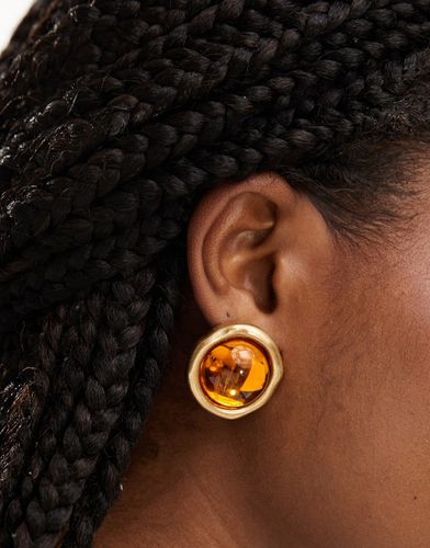 Boucles d'oreilles en résine avec bord - Mango - Modalova