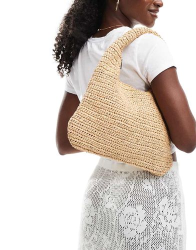 Sac à main crocheté - Beige clair - Mango - Modalova