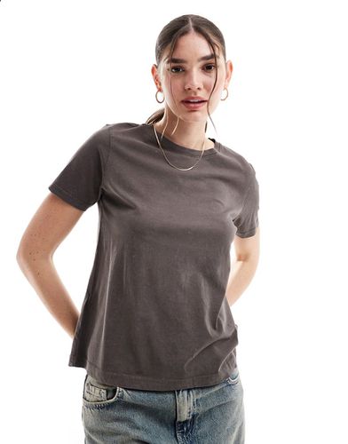 T-shirt à encolure arrondie - Marron délavé - Mango - Modalova