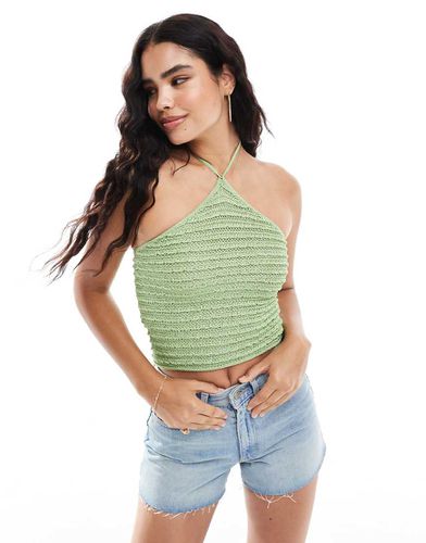 Top dos nu en crochet - Mango - Modalova