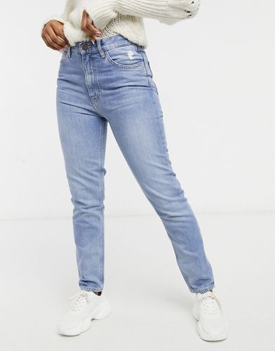 MiH - Mimi - Jean droit taille haute en denim - délavé moyen - MiH Jeans - Modalova
