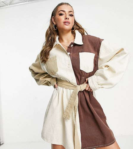 Robe chemise color block - Missguided - Modalova