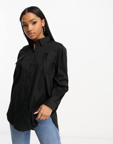 Chemise fonctionnelle oversize en popeline - Miss Selfridge - Modalova