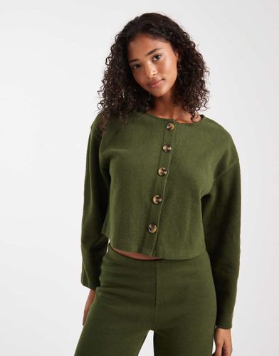 Gilet d'ensemble ultra-doux - Olive - Miss Selfridge - Modalova