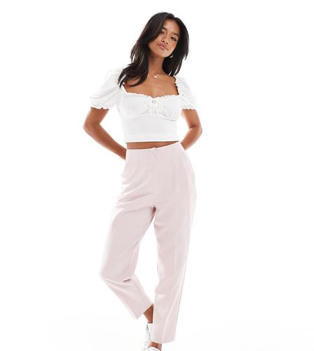 Pantalon cigarette à taille haute - cendré - Miss Selfridge Petite - Modalova