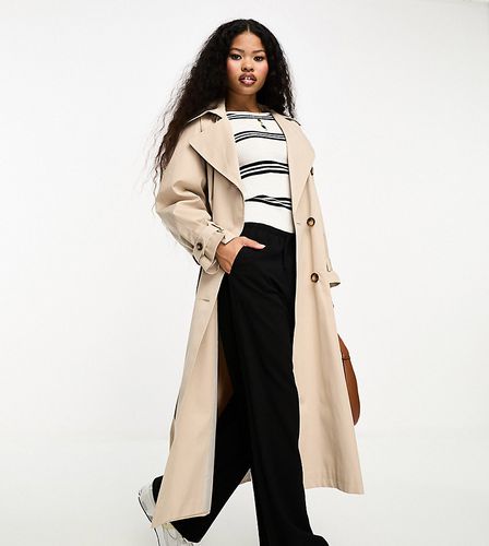 Trench long de qualité supérieure - Beige - Miss Selfridge Petite - Modalova