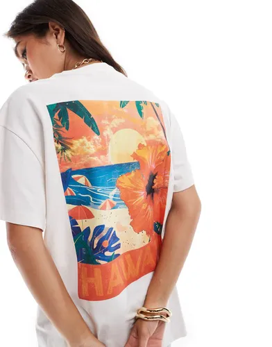 T-shirt oversize à imprimé Hawaï - Miss Selfridge - Modalova