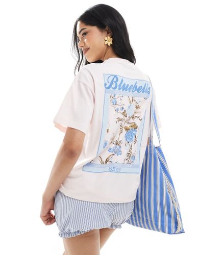 T-shirt oversize  imprim jacinthes - Miss Selfridge - Modalova
