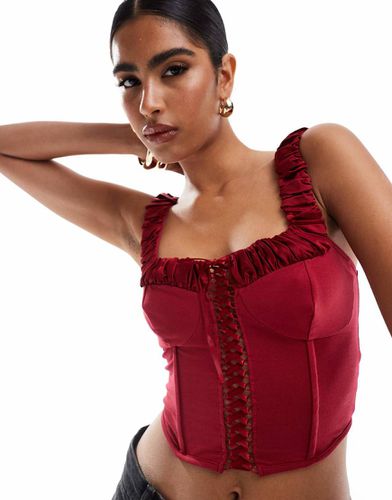 Top corset - Bordeaux - Miss Selfridge - Modalova