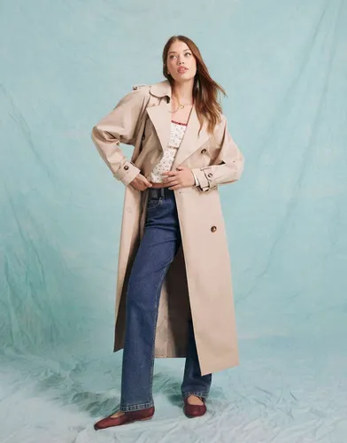 Trench-coat long - Taupe - Miss Selfridge - Modalova