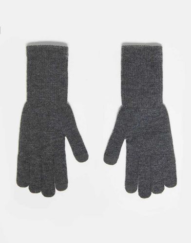 Man - Gants en maille unie pour écran tactile - My Accessories - Modalova