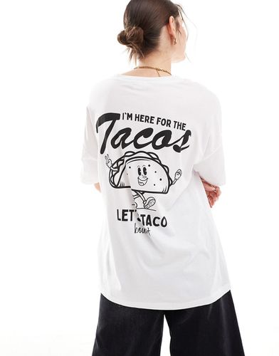 T-shirt oversize à imprimé taco - Noisy May - Modalova