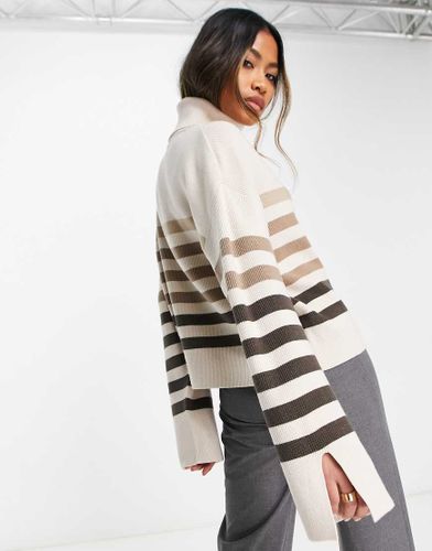 NA-KD x Rianne Meijer - Pull rayé - Beige - Nakd - Modalova