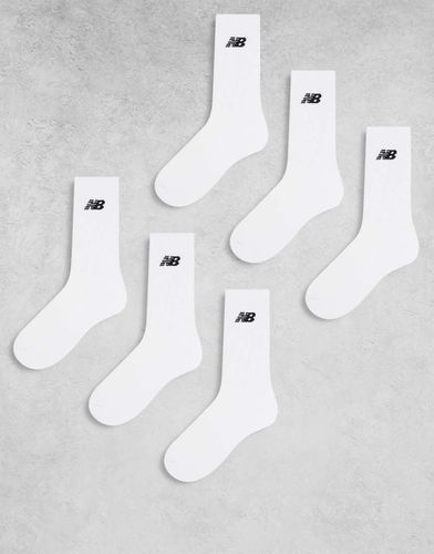 Lot de 6 paires de chaussettes à logo - et noir - New Balance - Modalova