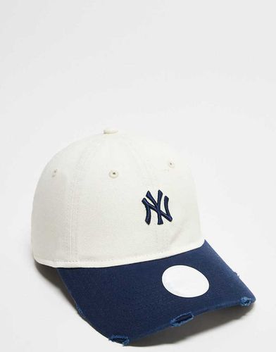 Twenty - Casquette à logo NY Yankees et visière contrastante - cassé - New Era - Modalova