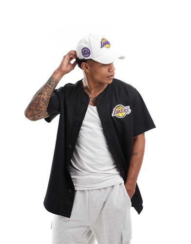 T-shirt boutonné en jersey avec imprimé LA Lakers - New Era - Modalova