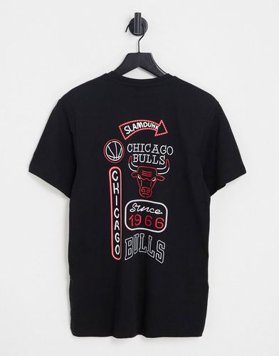 Chicago Bulls - T-shirt à imprimé enseignes lumineuses au dos - New Era - Modalova