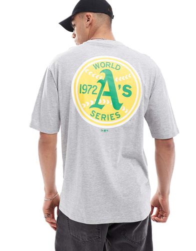 Oakland Athletics - T-shirt à imprimé - Gris - New Era - Modalova