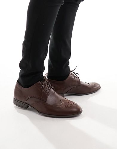 Chaussures richelieu unies - Marron foncé - New Look - Modalova