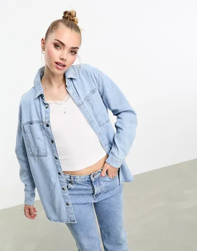 Chemise en jean oversize - New Look - Modalova