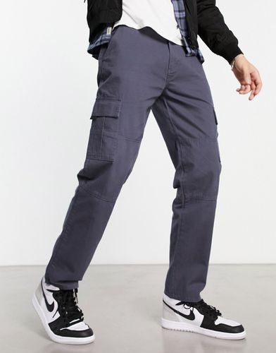 Pantalon cargo fonctionnel coupe droite - foncé - New Look - Modalova