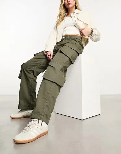 Pantalon cargo oversize - Kaki - New Look - Modalova
