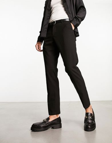 Pantalon de costume uni - Noir - New Look - Modalova