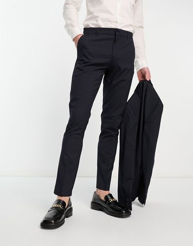 Pantalon de costume skinny à fines rayures - New Look - Modalova