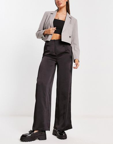 Pantalon large en satin - New Look - Modalova