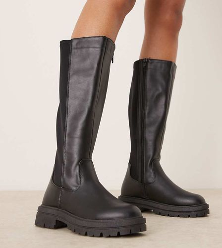 Bottes montantes à semelle chunky - New Look Wide Fit - Modalova