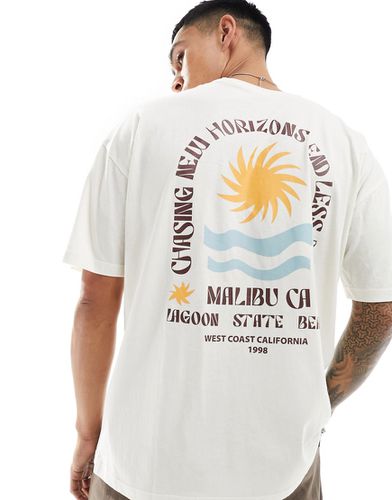 T-shirt à motif Malibu - Crème - New Look - Modalova